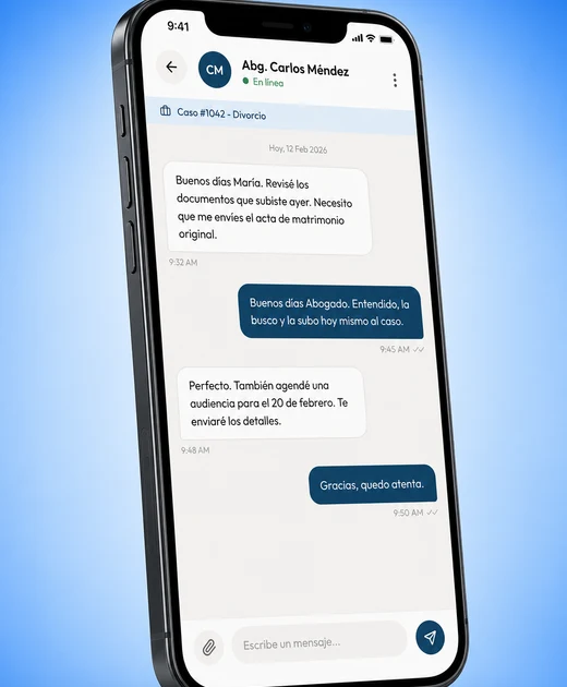 Chat con un abogado en Solfica
